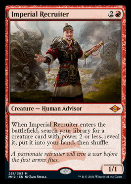 Imperial Recruiter (Foil Etched) [Modern Horizons 2] | D20 Games