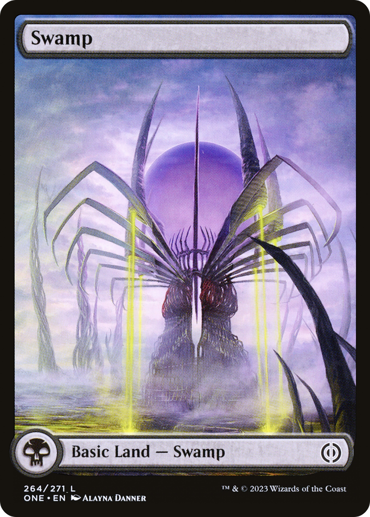 Swamp (264) (Full-Art) [Phyrexia: All Will Be One] | D20 Games