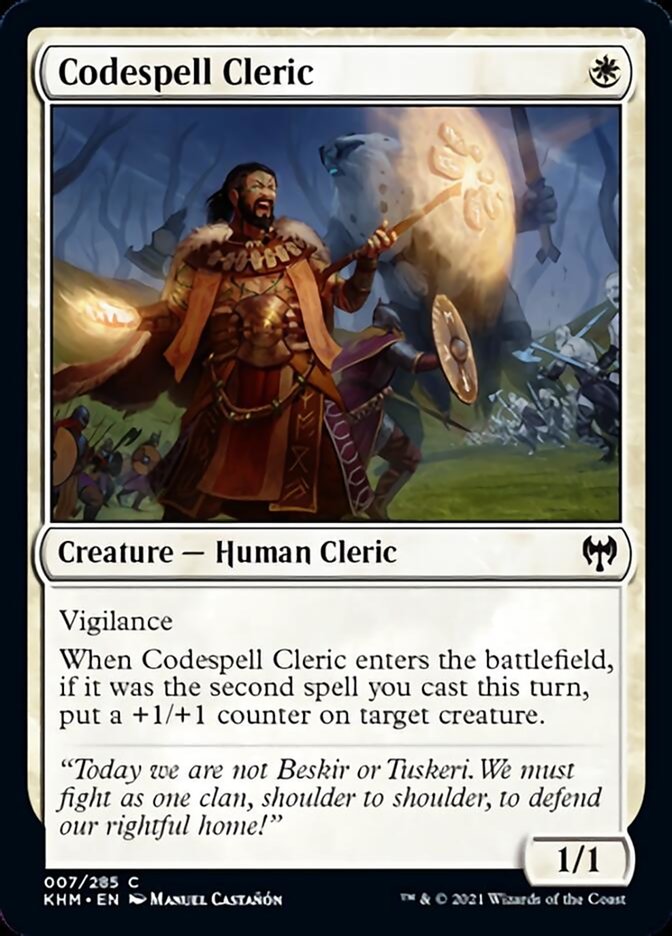 Codespell Cleric [Kaldheim] | D20 Games