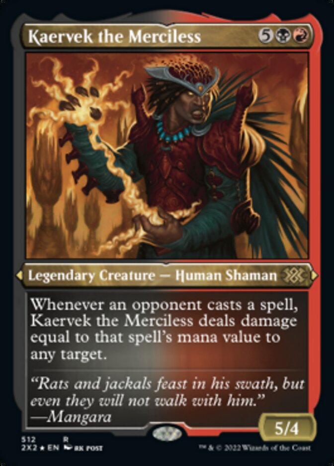 Kaervek the Merciless (Foil Etched) [Double Masters 2022] | D20 Games