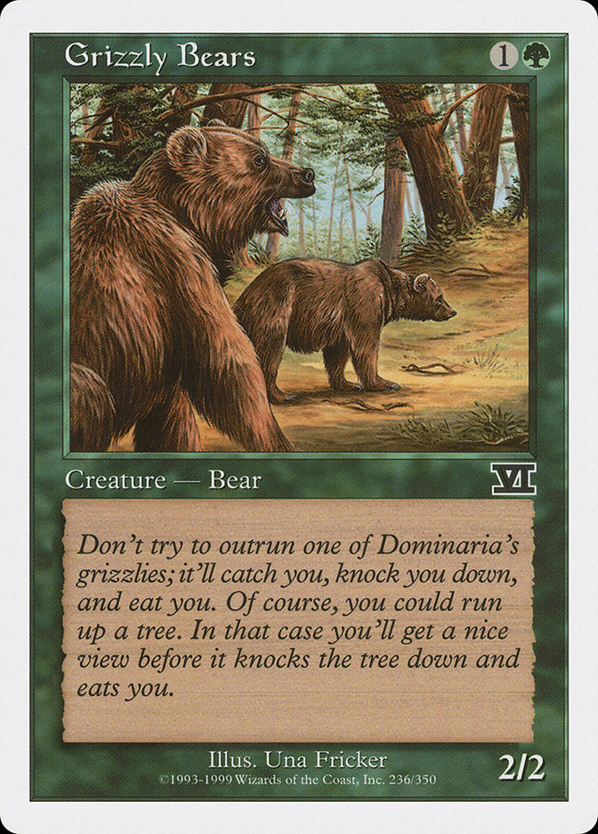 Grizzly Bears [Classic Sixth Edition] | D20 Games