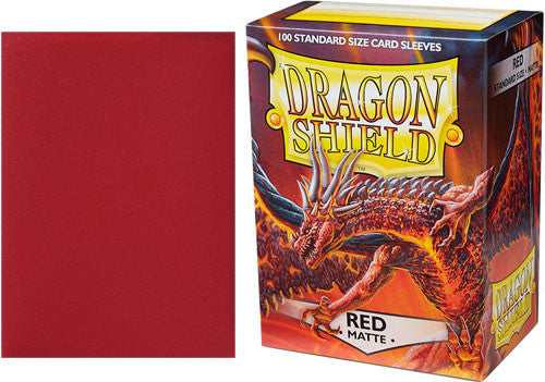 Dragon Shield Matte Red Sleeves