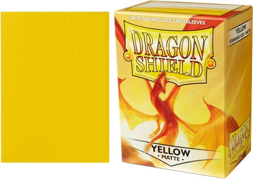 Dragon Shield Matte Yellow Sleeves | D20 Games