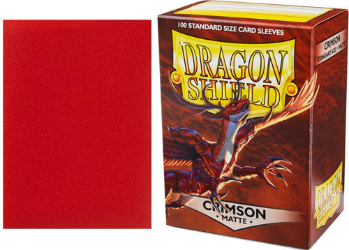 Dragon Shield Matte Crimson Sleeves | D20 Games
