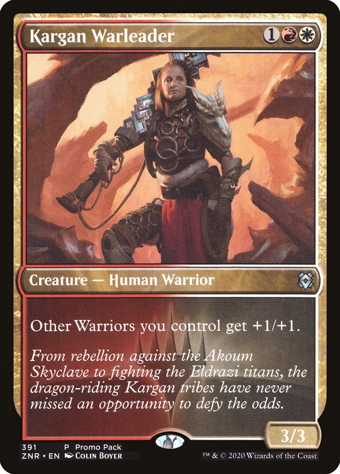 Kargan Warleader (Promo Pack) [Zendikar Rising Promos] | D20 Games