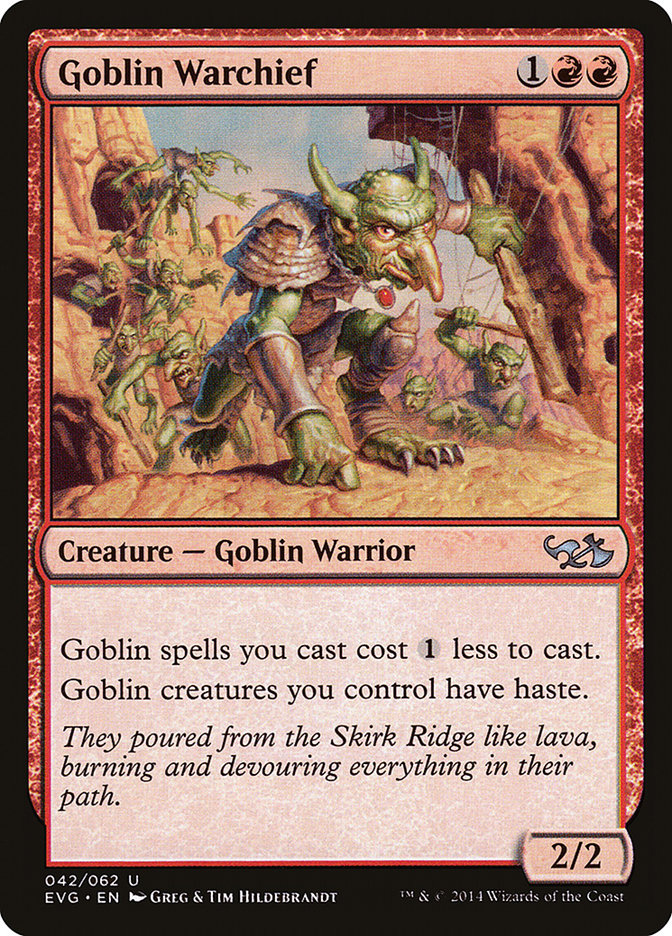 Goblin Warchief (Elves vs. Goblins) [Duel Decks Anthology] | D20 Games