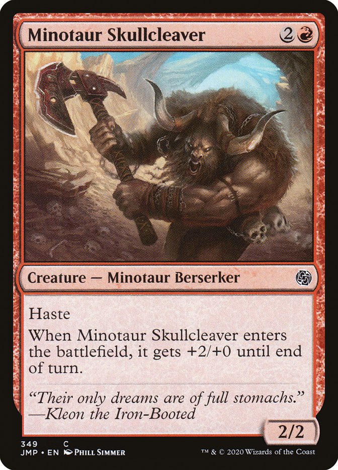 Minotaur Skullcleaver [Jumpstart] | D20 Games