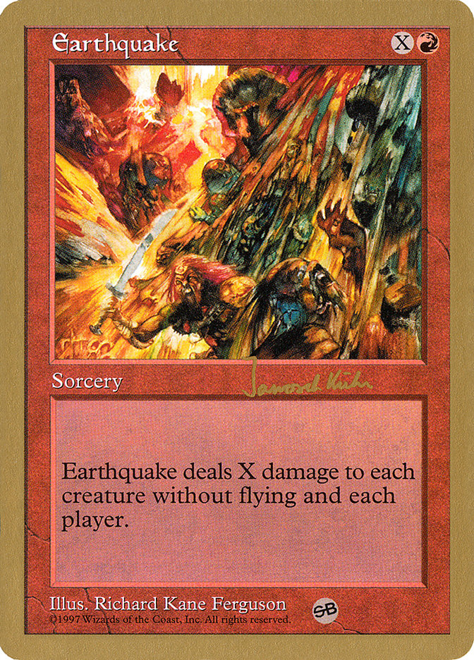 Earthquake (Janosch Kuhn) (SB) [World Championship Decks 1997] | D20 Games