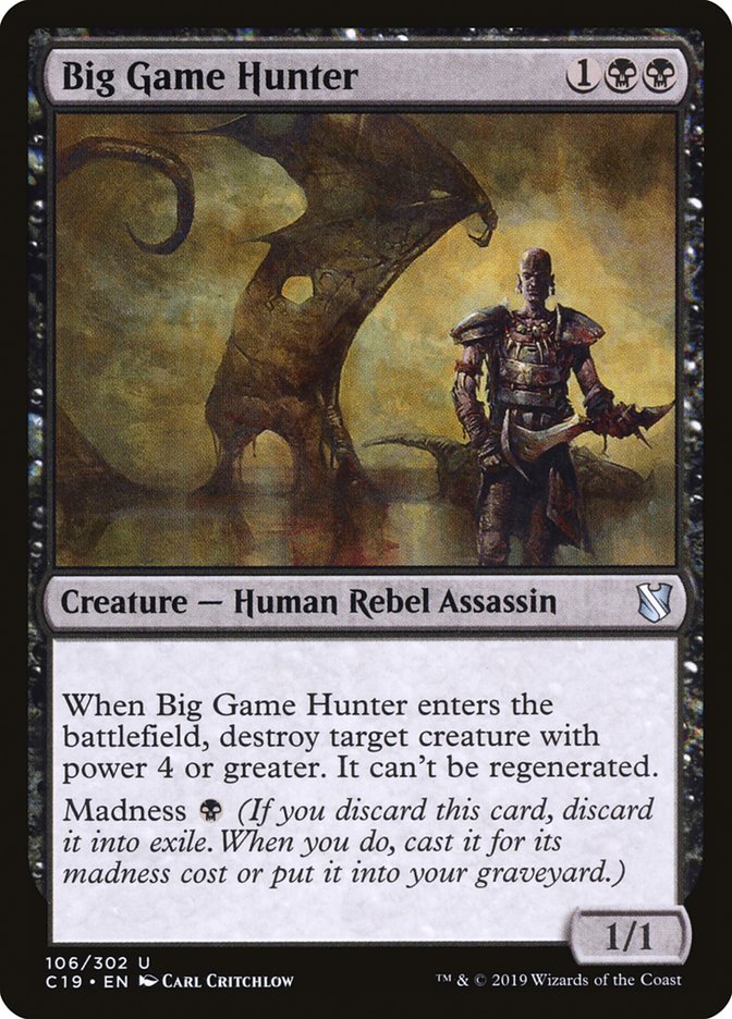 Big Game Hunter [Commander 2019] | D20 Games