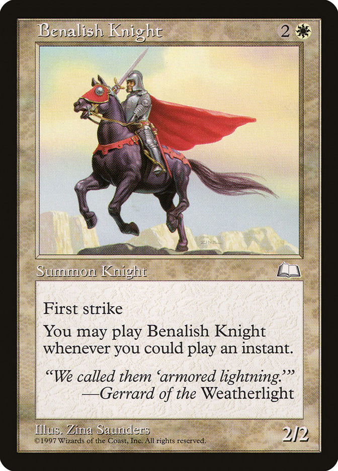 Benalish Knight [Weatherlight] | D20 Games