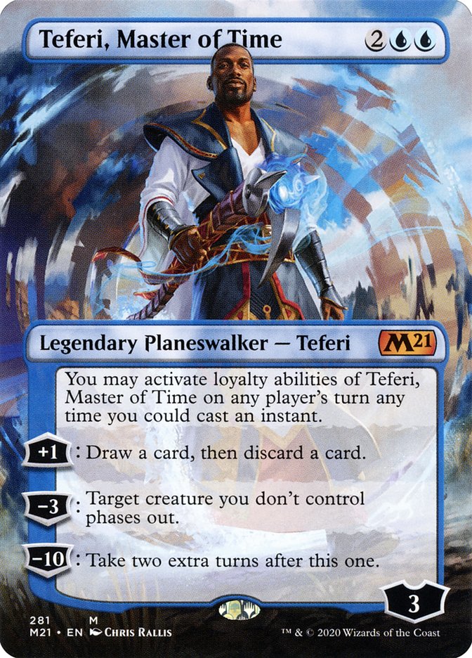 Teferi, Master of Time (Borderless) [Core Set 2021] | D20 Games