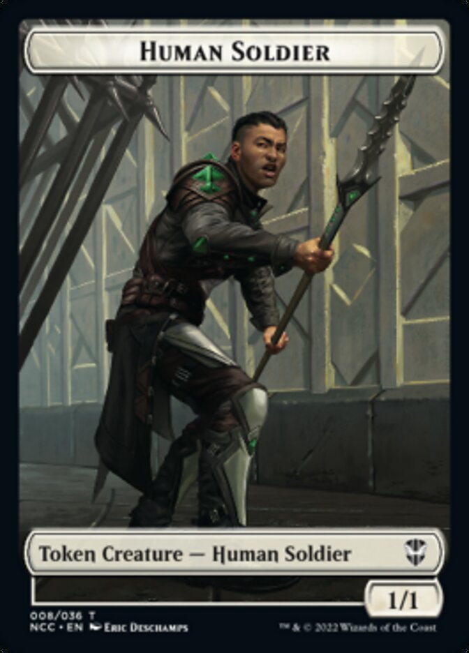Eldrazi // Human Soldier Double-sided Token [Streets of New Capenna Commander Tokens] | D20 Games