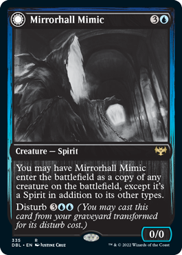 Mirrorhall Mimic // Ghastly Mimicry [Innistrad: Double Feature] | D20 Games