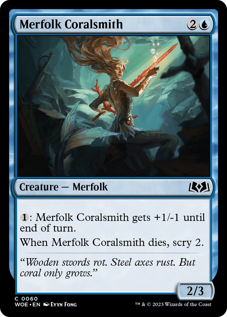 Merfolk Coralsmith [Wilds of Eldraine] | D20 Games
