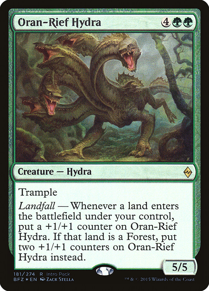 Oran-Rief Hydra (Intro Pack) [Battle for Zendikar Promos] | D20 Games