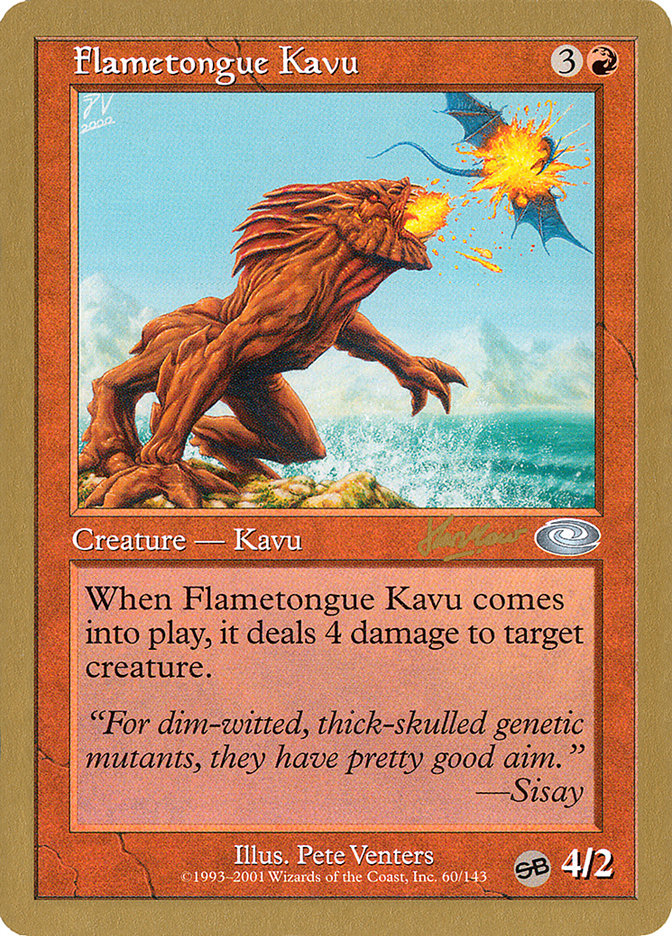 Flametongue Kavu (Sim Han How) (SB) [World Championship Decks 2002] | D20 Games