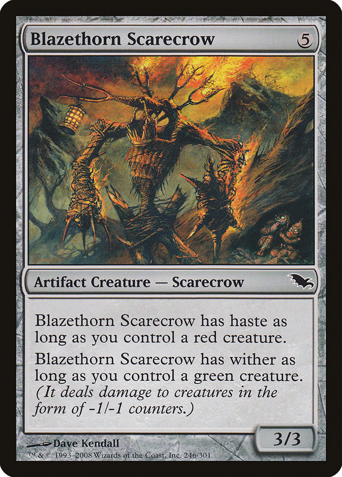 Blazethorn Scarecrow [Shadowmoor] | D20 Games