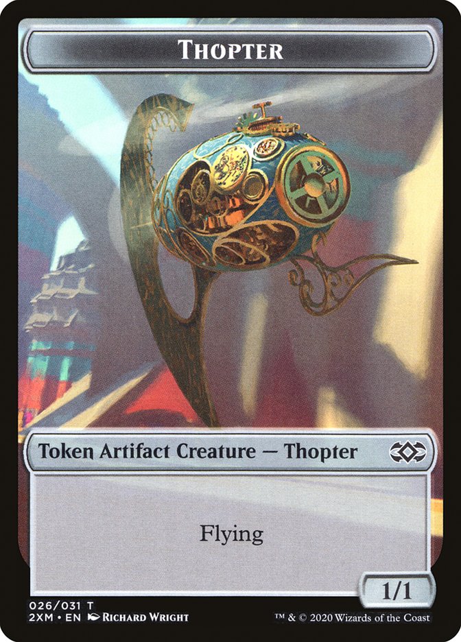 Myr (024) // Thopter (026) Double-sided Token [Double Masters Tokens] | D20 Games
