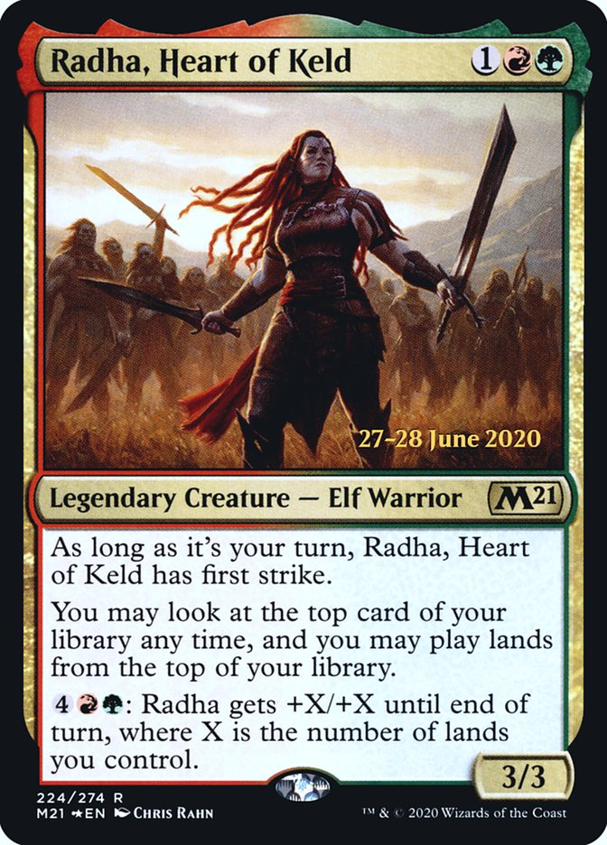 Radha, Heart of Keld  [Core Set 2021 Prerelease Promos] | D20 Games