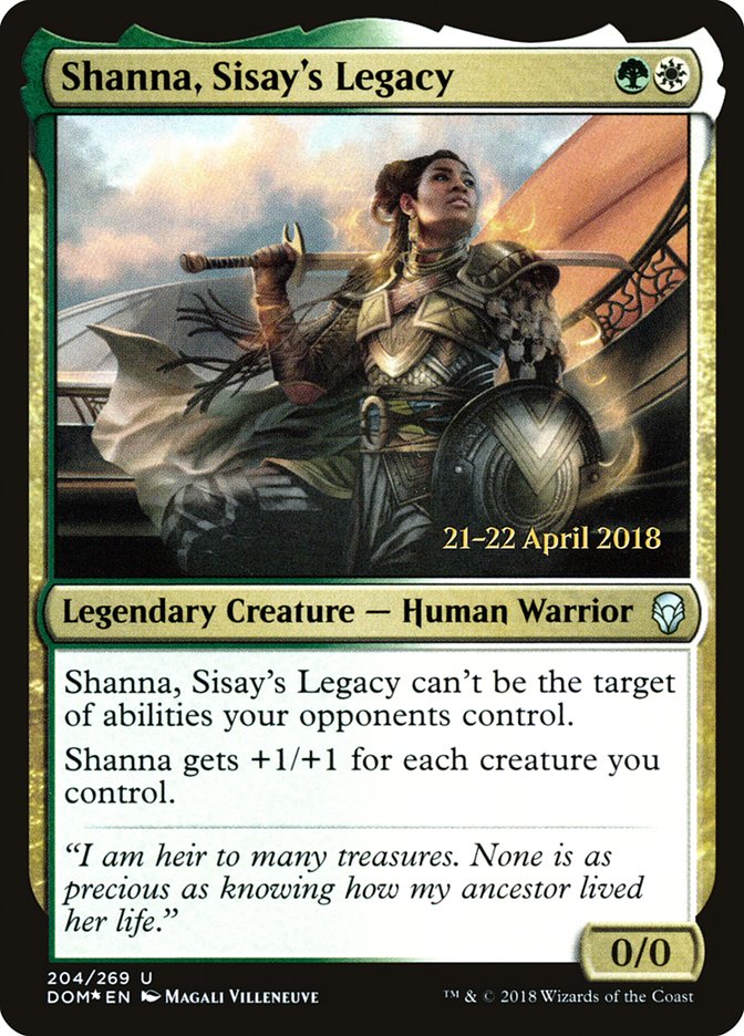 Shanna, Sisay's Legacy  [Dominaria Prerelease Promos] | D20 Games
