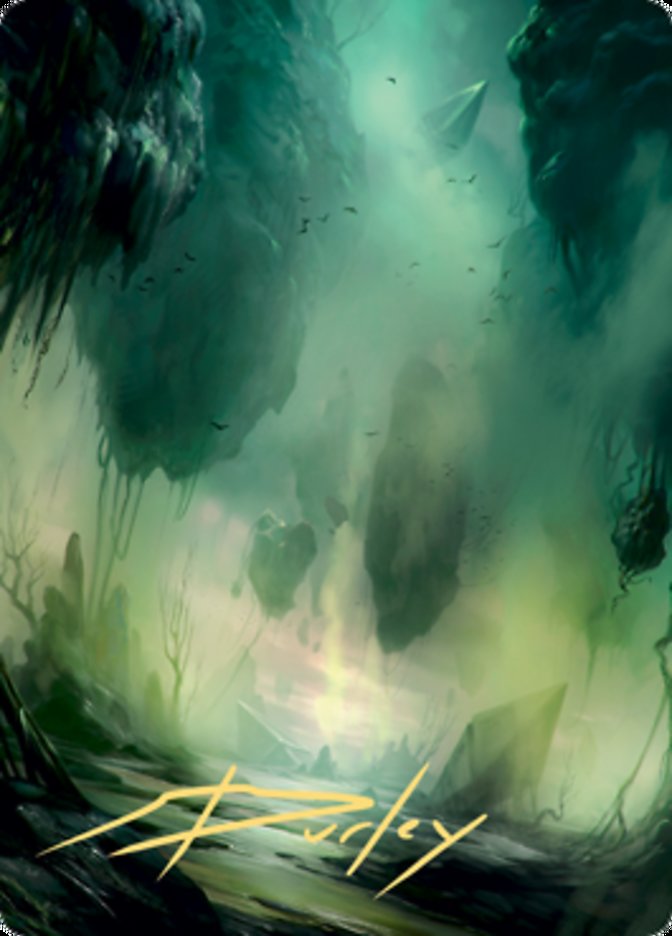 Swamp 1 Art Card (Gold-Stamped Signature) [Zendikar Rising Art Series] | D20 Games