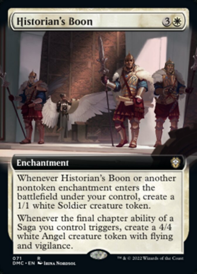 Historian's Boon (Extended Art) [Dominaria United Commander] | D20 Games