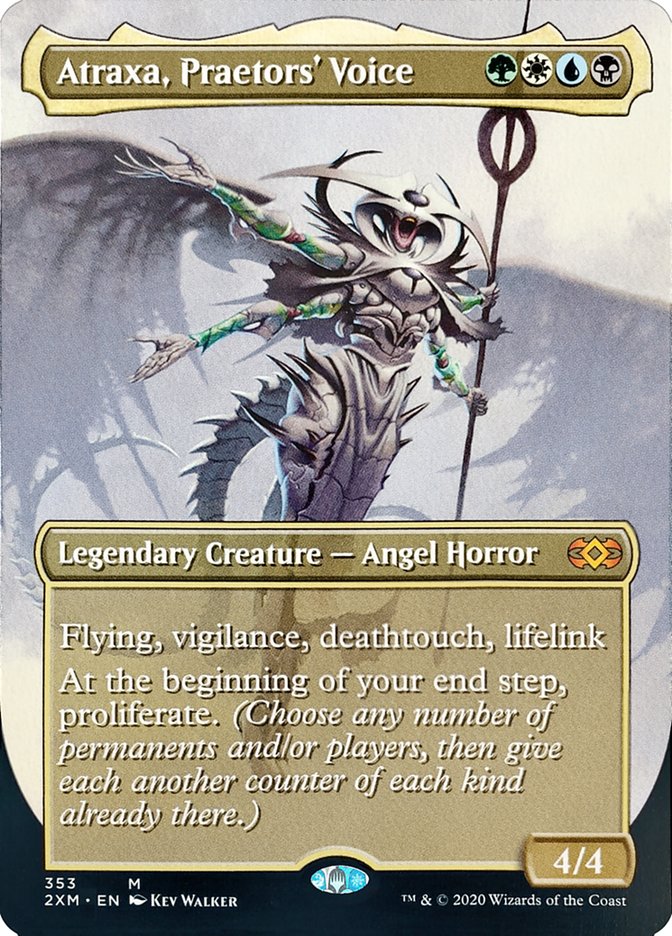 Atraxa, Praetors' Voice (Toppers) [Double Masters Extended Art] | D20 Games