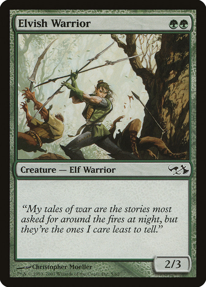 Elvish Warrior [Duel Decks: Elves vs. Goblins] | D20 Games