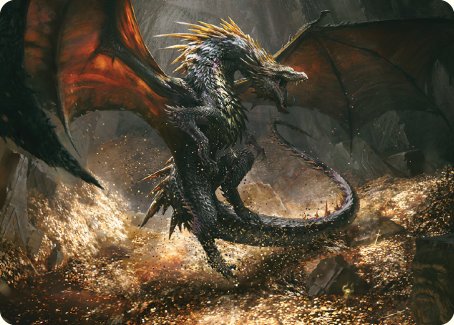 Cavern-Hoard Dragon Art Card [The Lord of the Rings: Tales of Middle-earth Art Series] | D20 Games