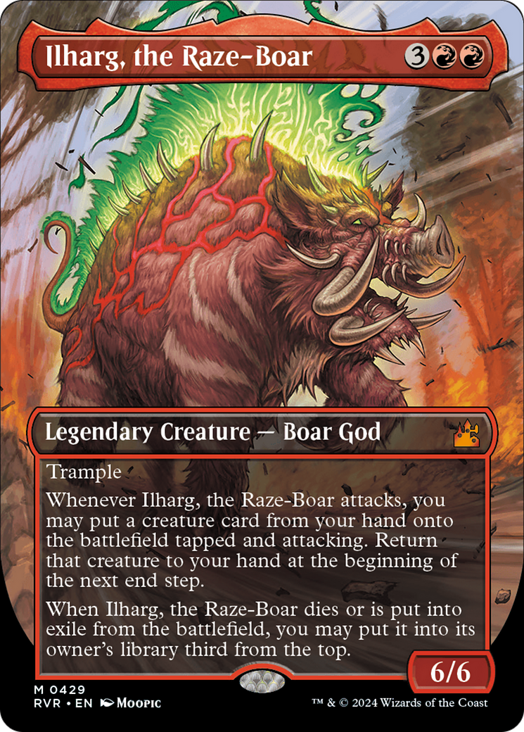 Ilharg, the Raze-Boar (Anime Borderless) [Ravnica Remastered] | D20 Games