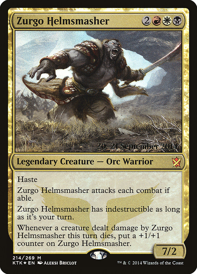 Zurgo Helmsmasher  [Khans of Tarkir Prerelease Promos] | D20 Games