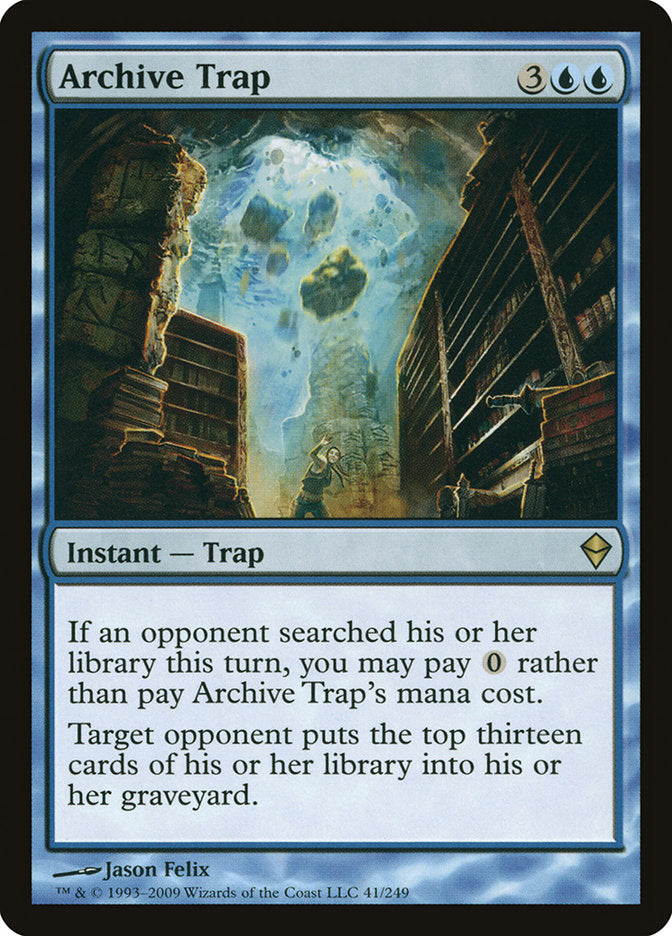 Archive Trap [Zendikar] | D20 Games