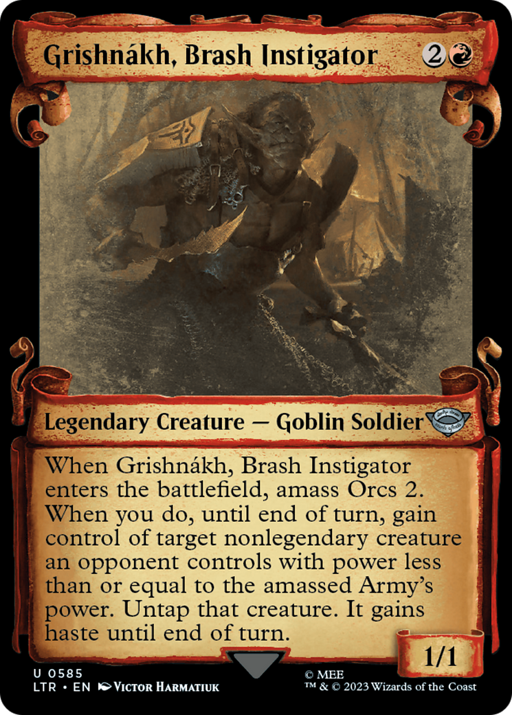 Grishnakh, Brash Instigator [The Lord of the Rings: Tales of Middle-Earth Showcase Scrolls] | D20 Games