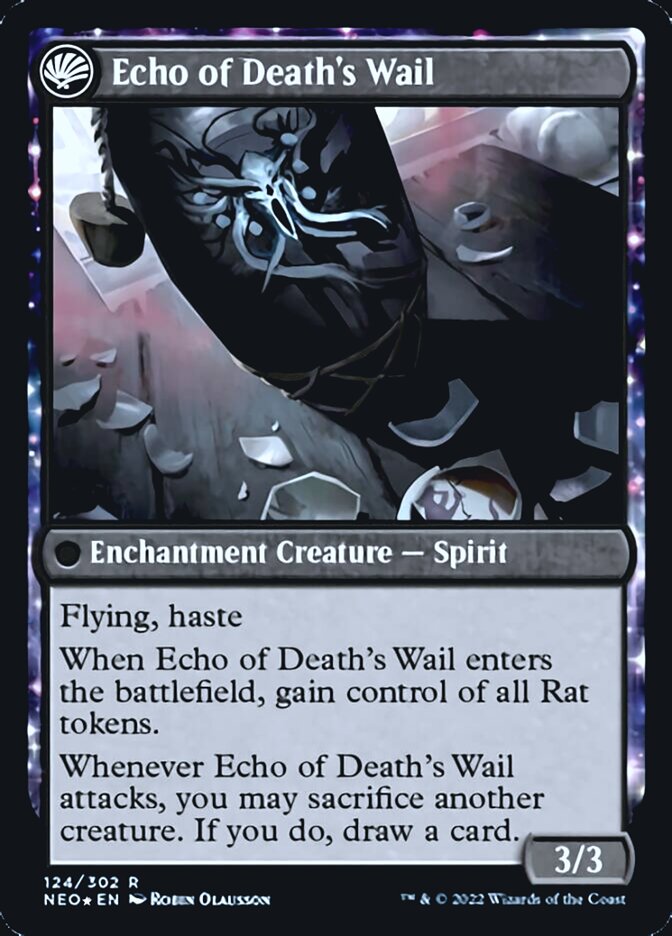 Tribute to Horobi // Echo of Death's Wail [Kamigawa: Neon Dynasty Prerelease Promos] | D20 Games