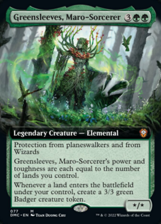 Greensleeves, Maro-Sorcerer (Extended Art) [Dominaria United Commander] | D20 Games