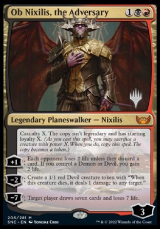 Ob Nixilis, the Adversary (Promo Pack) [Streets of New Capenna Promos] | D20 Games