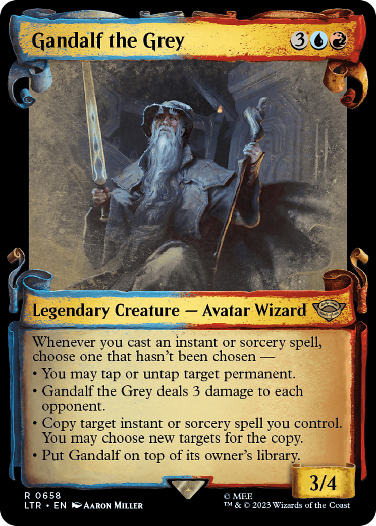 Gandalf the Grey [The Lord of the Rings: Tales of Middle-Earth Showcase Scrolls] | D20 Games