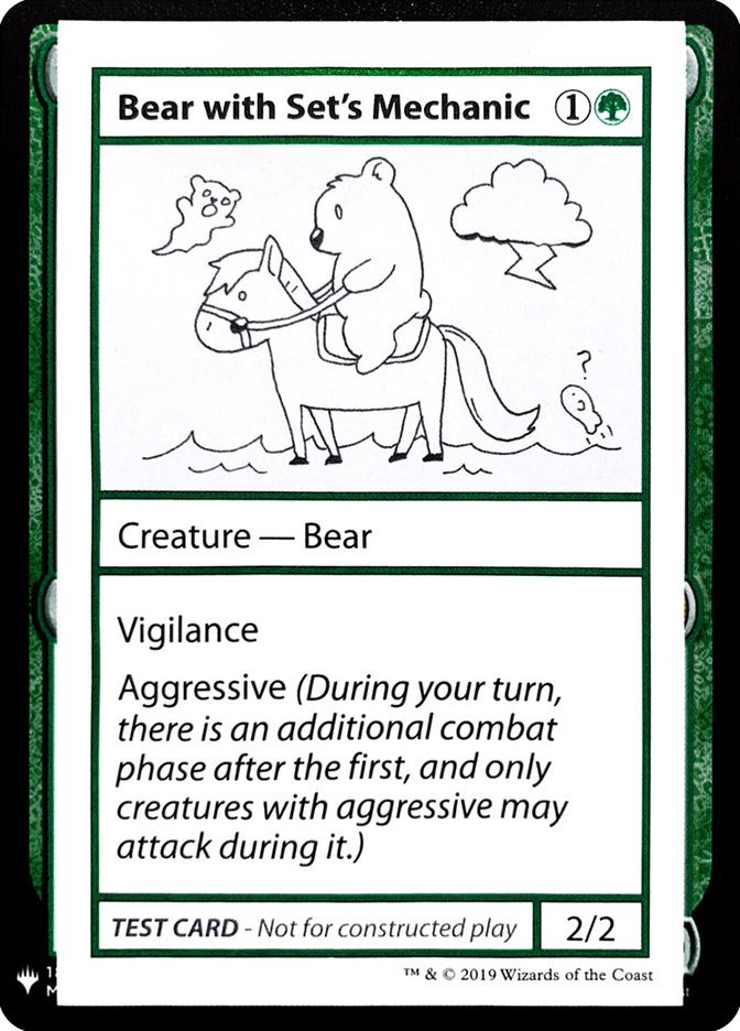 Bear with Set's Mechanic [Mystery Booster Playtest Cards] | D20 Games