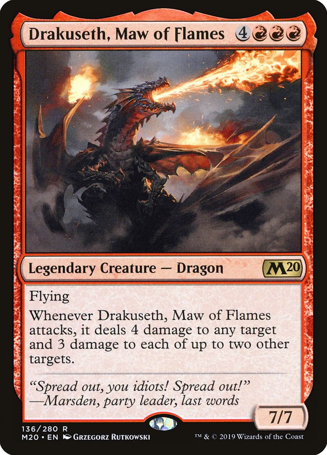 Drakuseth, Maw of Flames [Core Set 2020] | D20 Games