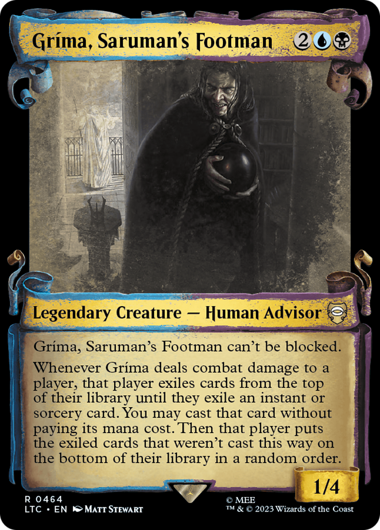 Grima, Saruman's Footman [The Lord of the Rings: Tales of Middle-Earth Commander Showcase Scrolls] | D20 Games