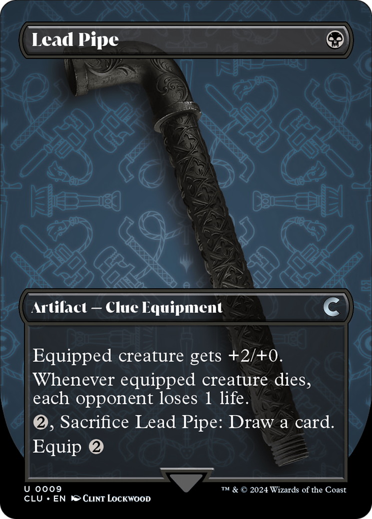 Lead Pipe (Borderless) [Ravnica: Clue Edition] | D20 Games