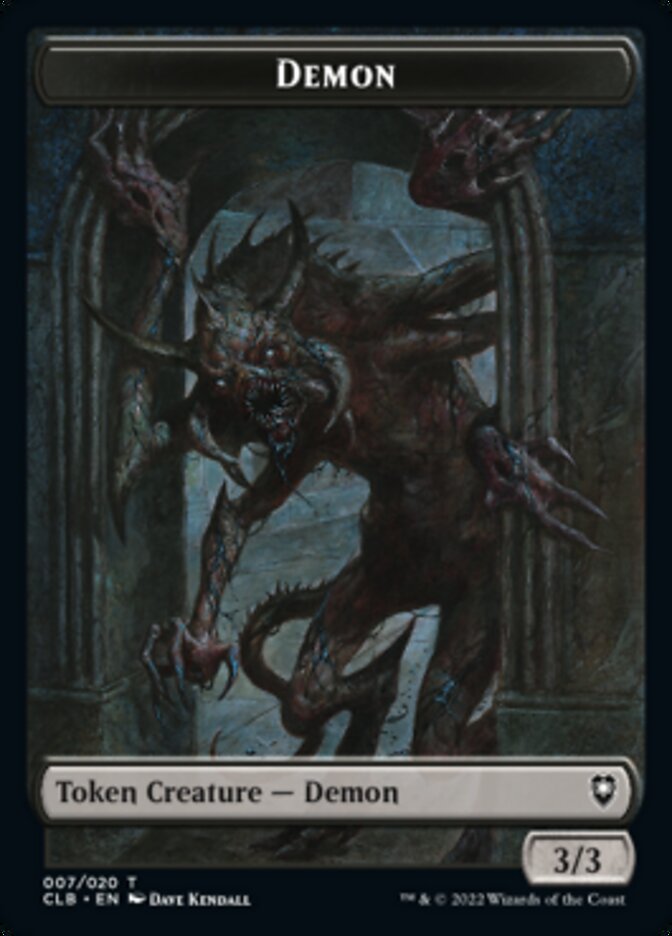 Demon Token [Commander Legends: Battle for Baldur's Gate Tokens] | D20 Games