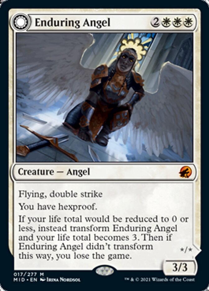 Enduring Angel // Angelic Enforcer [Innistrad: Midnight Hunt] | D20 Games