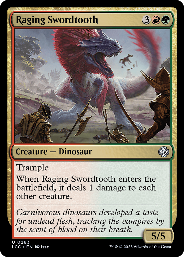 Raging Swordtooth [The Lost Caverns of Ixalan Commander] | D20 Games