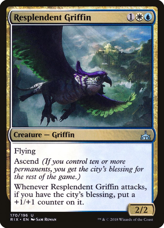 Resplendent Griffin [Rivals of Ixalan] | D20 Games