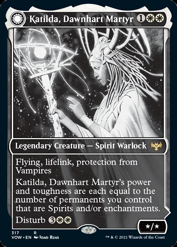 Katilda, Dawnhart Martyr // Katilda's Rising Dawn (Showcase Eternal Night) [Innistrad: Crimson Vow] | D20 Games