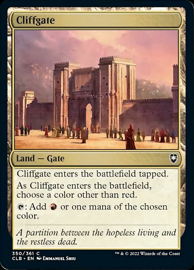 Cliffgate [Commander Legends: Battle for Baldur's Gate] | D20 Games