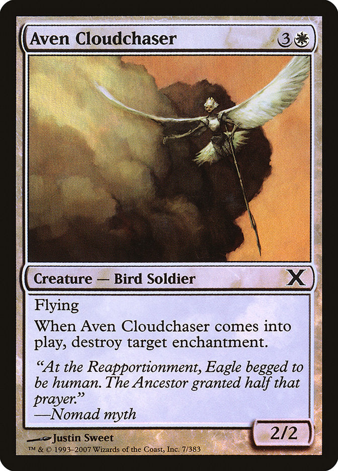 Aven Cloudchaser (Premium Foil) [Tenth Edition] | D20 Games