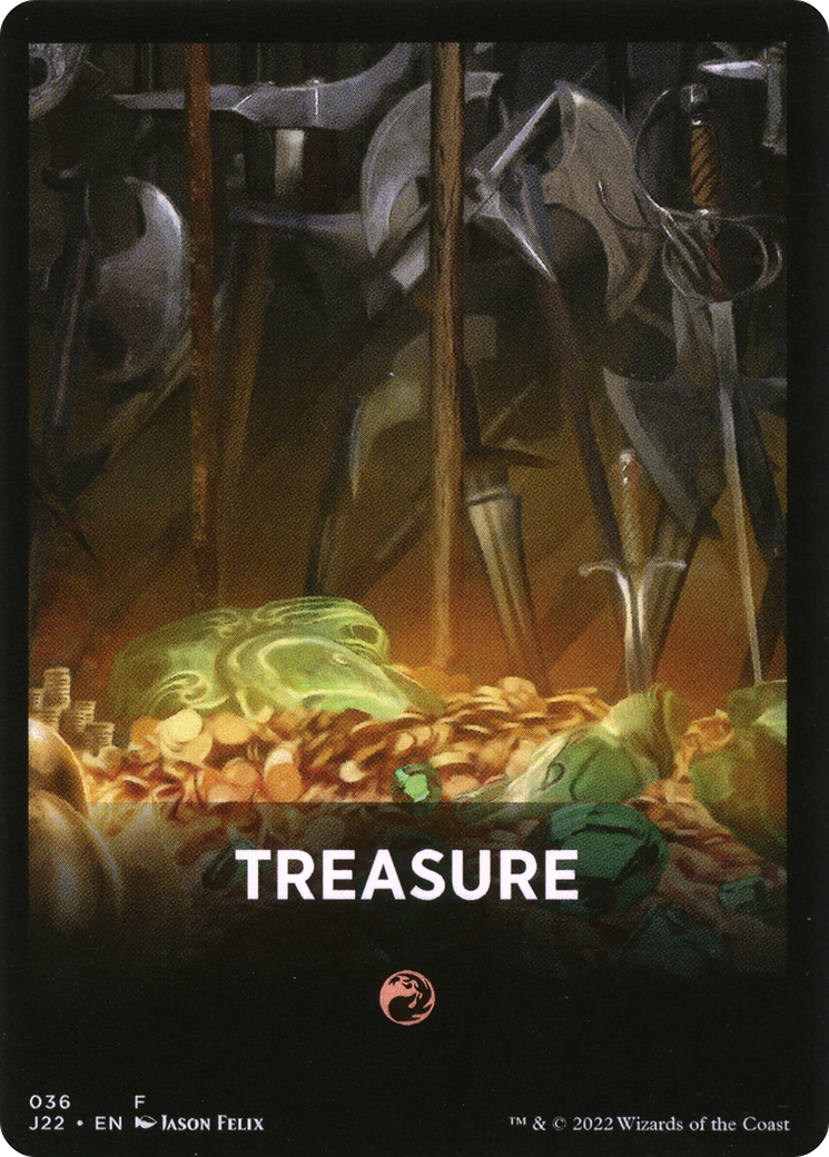 Treasure Theme Card [Jumpstart 2022 Front Cards] | D20 Games