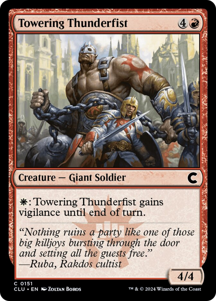 Towering Thunderfist [Ravnica: Clue Edition] | D20 Games